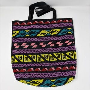 Boho Beaded Bag Colorful Patterned Tote Bag *See pics